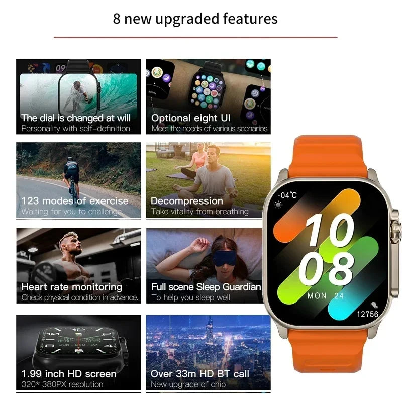 LAXASFIT T900Ultra Smartwatch Bluetooth Talk Smartwatch