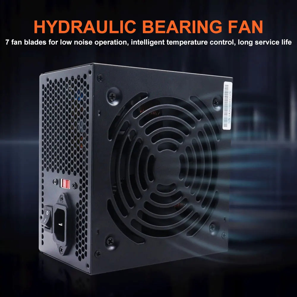 700W PC PSU Power Supply unit Black Gaming Quiet 120mm