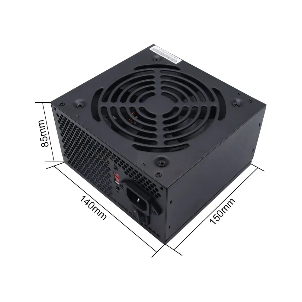 700W PC PSU Power Supply unit Black Gaming Quiet 120mm