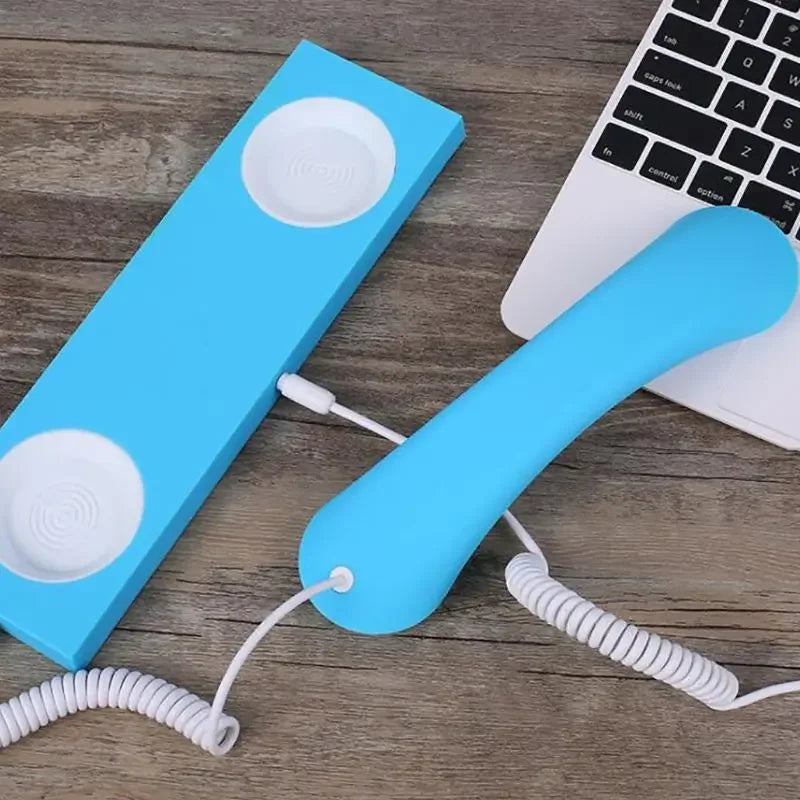 Cell Phone Handset, Retro Telephone Handset with Base