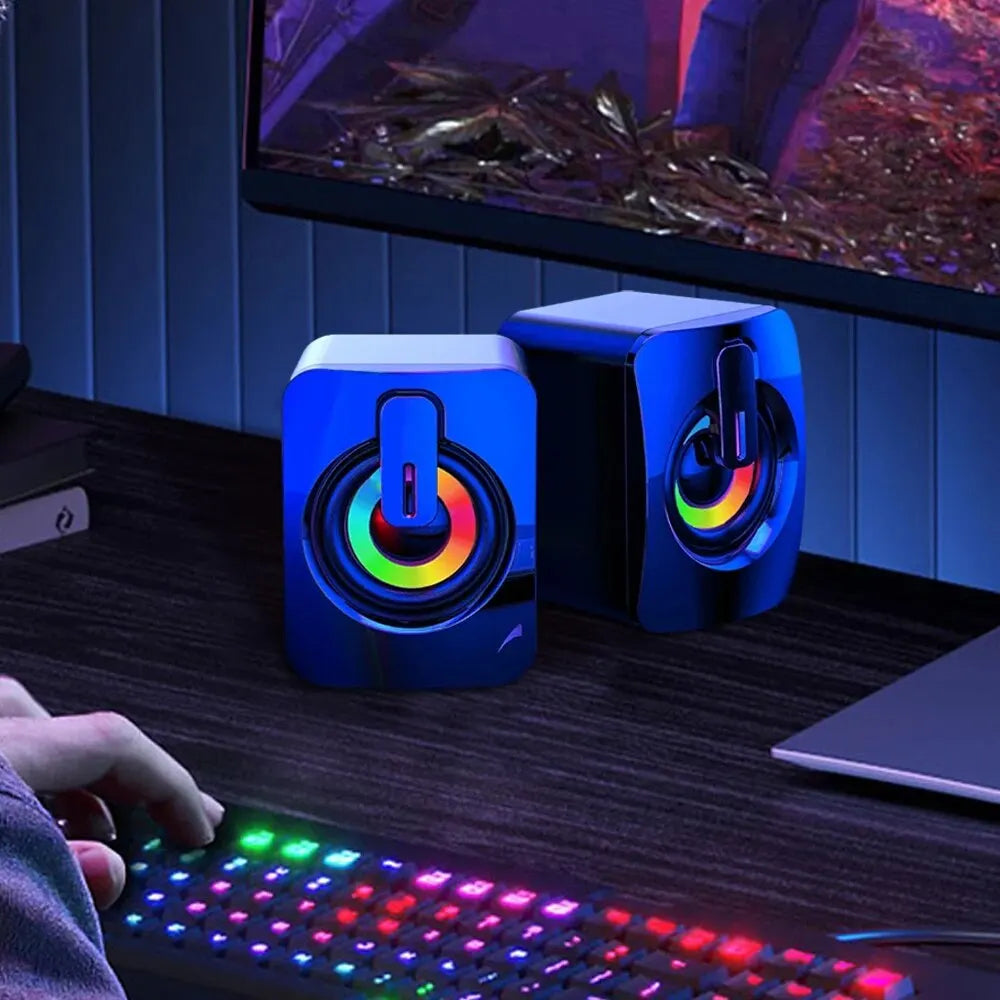 Computer Speakers PC Sound Box HIFI Stereo Microphone